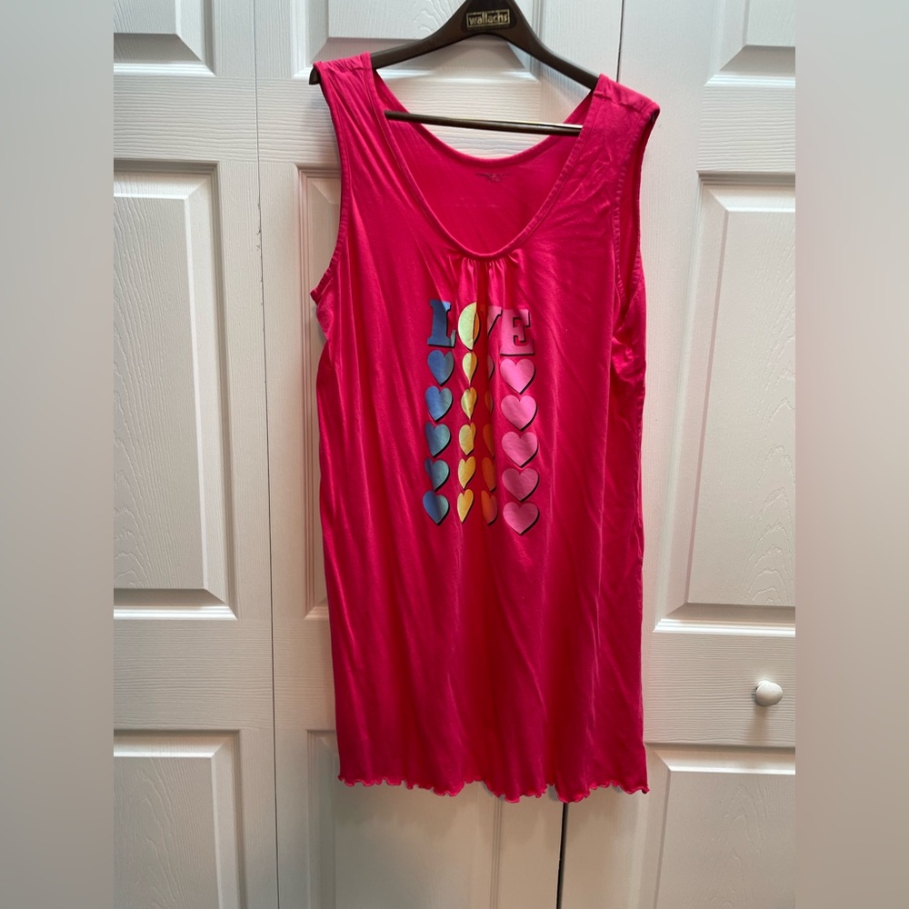 2X Avenue Body Women’s Rainbow LOVE Nightgown Nighty Pajamas - Picture 2 of 13